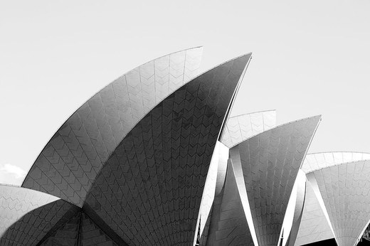 Sydney Opera House (B&W)